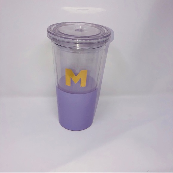 kate spade Kitchen Kate Spade Monogram Purple Tumbler Letter M 2oz